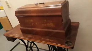 Nähmaschine Marke Stöwer Antik Bild 2
