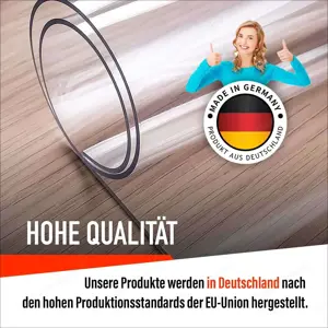 Premium Tischschutzfolie 2,0 mm Glasklar   Wunschmaß | Made in Germany | Direktversand mit DHL Bild 2