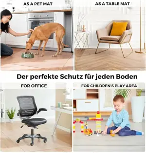 Artwelt Bodenschutzmatte Wunschmaß, 1.5mm transparent, direkt mit DHL versendet! Bild 3