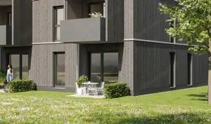 Neubau 2-Zimmer-Apartment im Erdgeschoss mit Sonnen-Terrasse in Top Lage nähe Messepark in Dornbirn