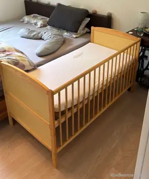 Babybett 135x70, Kinderbett, Matratze