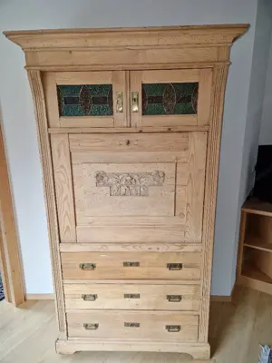 Heller Sekretär - Fichtenholz - zu verkaufen Bild 2