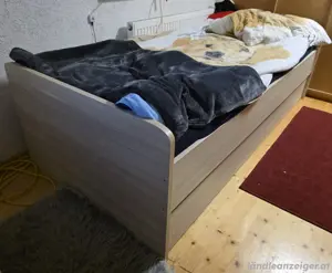 Bett 90x200 mit 2. Bett als Schublade