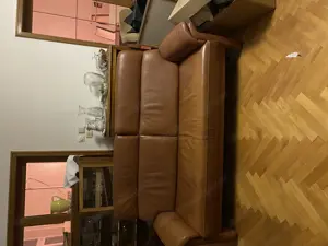 Braunes Ledersofa 2Sitz und 3 Sitz