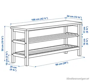 Sitzbank mit Schuhablage Bild 3