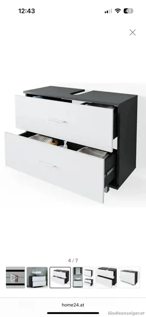 Waschbeckenunterschrank Kästchen Bild 2