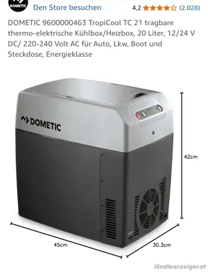 Dometic Tropicool TX21 Thermoelektrische Kühlbox 12 24V und 230V Bild 4