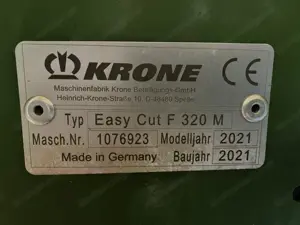Frontmähwerk Krone EasyCut F320M Bild 4