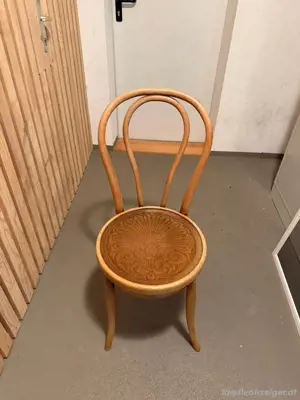 4-er Set Holzstühle (Thonet Stil)
