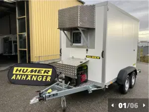 Humer Tiefkühl-Anhänger  Kälteaggregat +6  C bis -18  C 