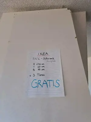 ikea pax korpus und 3 türen