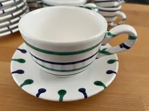 Gmunder Keramik Kaffeegeschirr Traunsee Bild 3