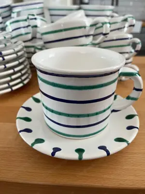 Gmunder Keramik Kaffeegeschirr Traunsee Bild 5
