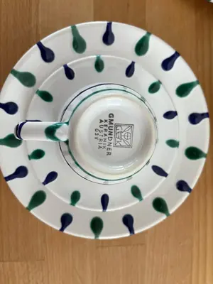 Gmunder Keramik Kaffeegeschirr Traunsee Bild 6