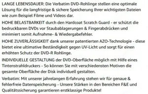 Verbatim DVD-R 16x Matt Silver 4.7GB, 50er Pack Spindel Bild 4
