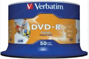 Verbatim DVD-R 16x Matt Silver 4.7GB, 50er Pack Spindel Bild 2