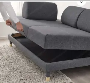 Bettsofa Flottebo Ikea 120 x 200 cm grau Couch Sofa Bett