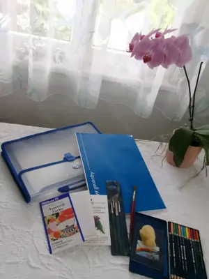 Aquarelle - Set, Farben - Pinsel .........