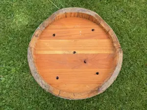 Holzeimer aus massivem Robinienholz Bild 4