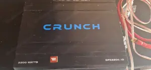 Crunch 2200 Verstärker incl Subwoofer rockford fosquate