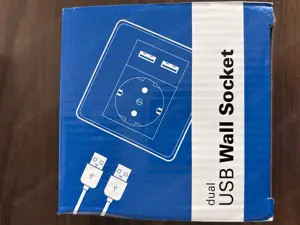 Steckdosen mit 2 USB-Anschlüssen