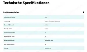 Pool Roboter Dolphin M500 Bild 4