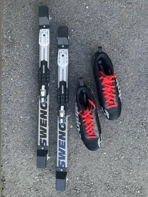 klassisches Skiroller-Set mit Schuhen Gr. 48 Bild 2