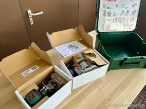 Bosch 2in1 Akku-Kanten- Oberfräse AdvancedTrimRouter 18V-8   neuwertig, inkl Zubehör