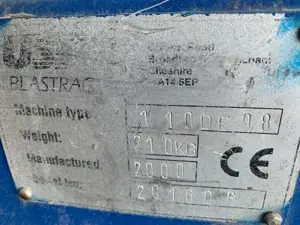 Kugelstrahl Maschine Blastrac inkl. Sauger und Anhänger Bild 6