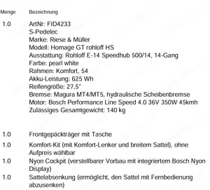 Riese & Müller Homage GT Rohloff HS S-Pedelec Bild 2
