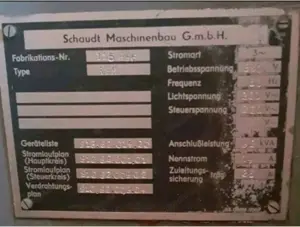 Rundschleifmaschine Schaudt Schleifmaschine + Elektrischeschema Bild 5