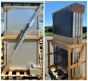 Sonnenkollektoren Kollektoren Solarkollektor 18 m   mit Kupfer-Absorber um 1960 Euro, NEU