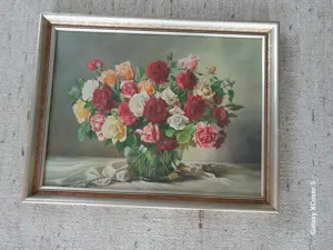 Gemälde  -  Rosenbild