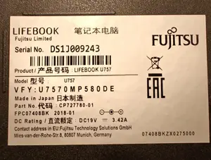 Notebook Laptop Fujitsu Livebook U757 Core i5-7200 2.5GHz, 8GB RAM, 256GB SSD, Win11 Pro, 15,6" Zoll Bild 8