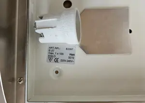 Zwei elegante EGLO-Wandleuchten aus Glas & Edelstahl - gebraucht Bild 4