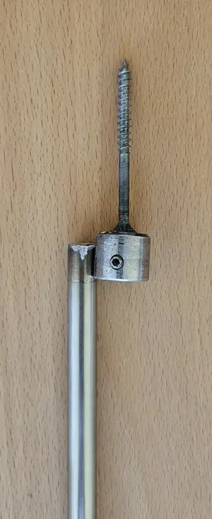 Massive Edelstahl-Vorhangstange 2,52 m   Maßanfertigung vom Spengler Bild 4