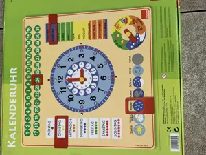 Kalenderuhr - Nachhaltig aus Holz- Goula Bild 3