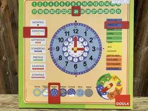 Kalenderuhr - Nachhaltig aus Holz- Goula Bild 9