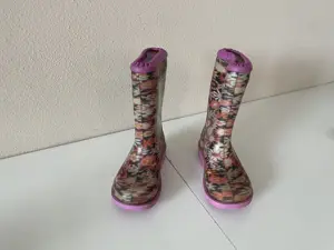 Gummistiefel "Romika" (transparent) mit Blumenmuster Größe 23 Mädchen Kleinkind Bild 3