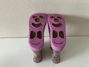 Gummistiefel "Romika" (transparent) mit Blumenmuster Größe 23 Mädchen Kleinkind Bild 2