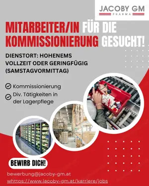 Mitarbeiter in Logistik - Kommissionierung, Vollzeit oder Geringfügig für Samstag Vormittag (w m)