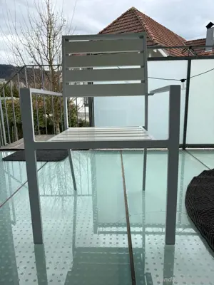Gartenstühle 6 Stück Top Zustand weiss