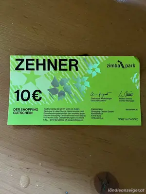 Zehner Gutscheine 200 