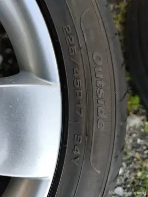 Skoda Octavia Felgen und Sommerreifen (gebraucht)  Bild 4