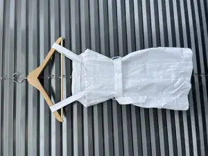 Sommer Kleid weiß mit Gürtel XXS Mädchen Bild 2