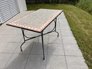 Mosaik Gartentisch 120 x 70 cm