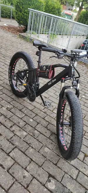 E-Bike Fat Bike Black