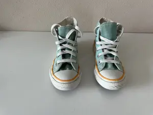 Converse All Star türkis mit Blumenmuster Gr. 27 Mädchen Bild 3