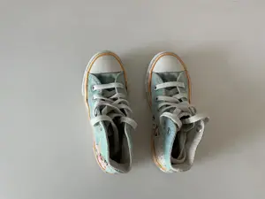 Converse All Star türkis mit Blumenmuster Gr. 27 Mädchen Bild 5