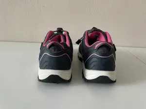 Trekking-Schuhe dunkelblau mit pinken Streifen Gr. 33  Mädchen  Kinder  Bild 5